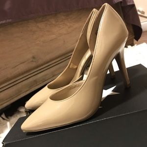 Brash Heels (Nude Patent Leather)
